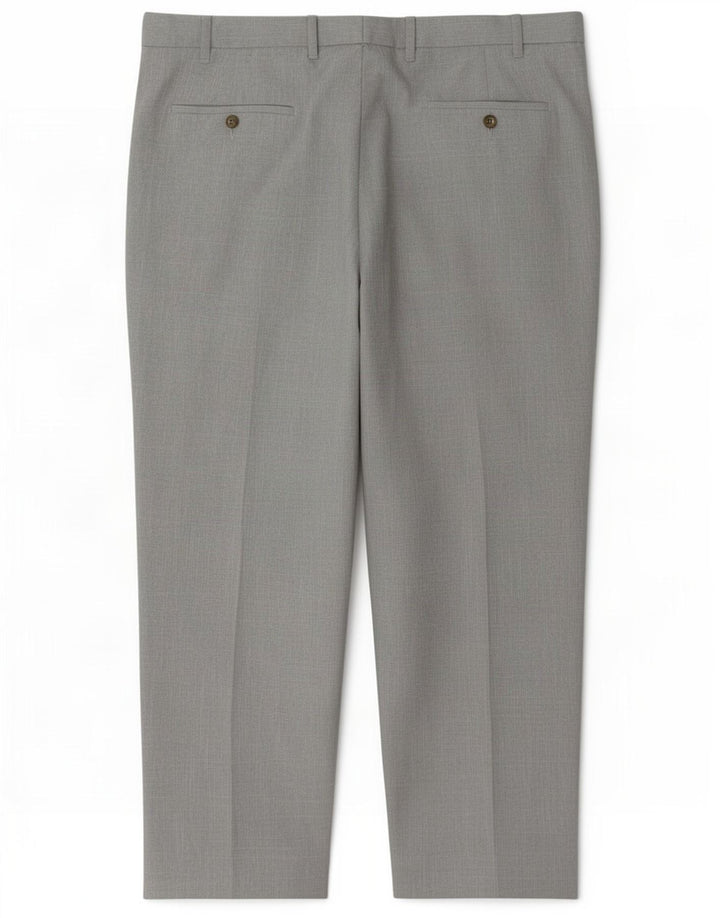 Marks & Spencer Pantalon décontracté régulier pour homme W40 L29 Gris Polyester