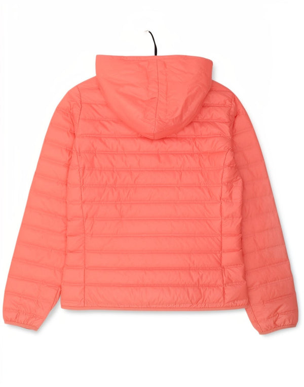 Adidas Veste rembourrée à capuche pour femme UK 12/14 Rose moyen Polyester