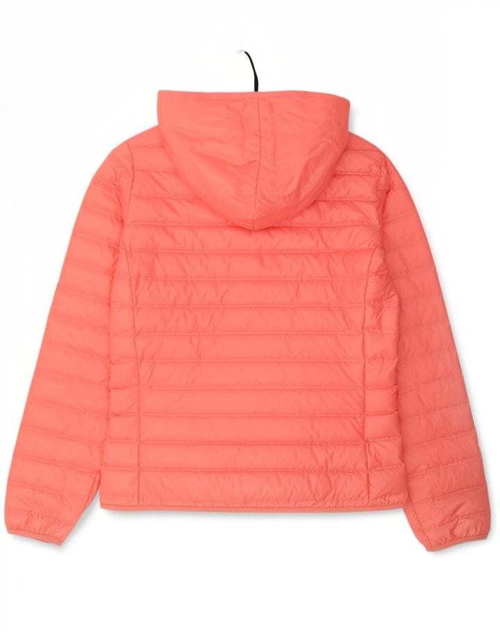 Adidas Veste rembourrée à capuche pour femme UK 12/14 Rose moyen Polyester