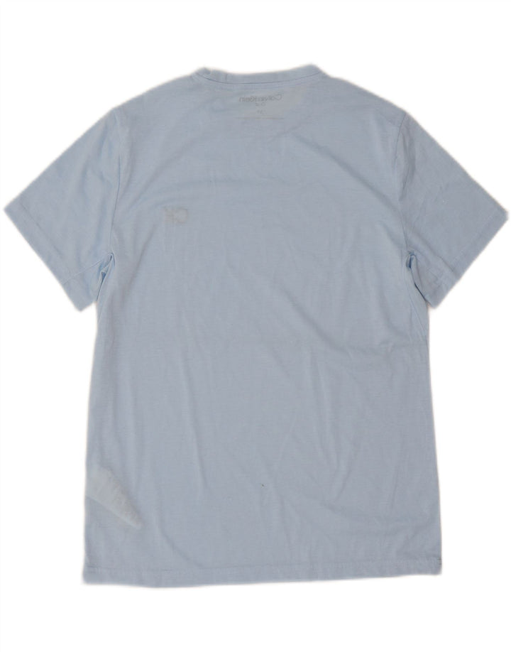 Calvin Klein T-Shirt Homme Haut Petit Bleu Polyester
