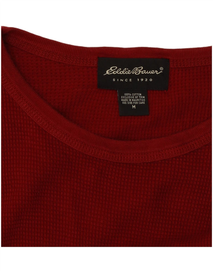 Eddie Bauer Haut à manches longues pour homme en coton rouge moyen
