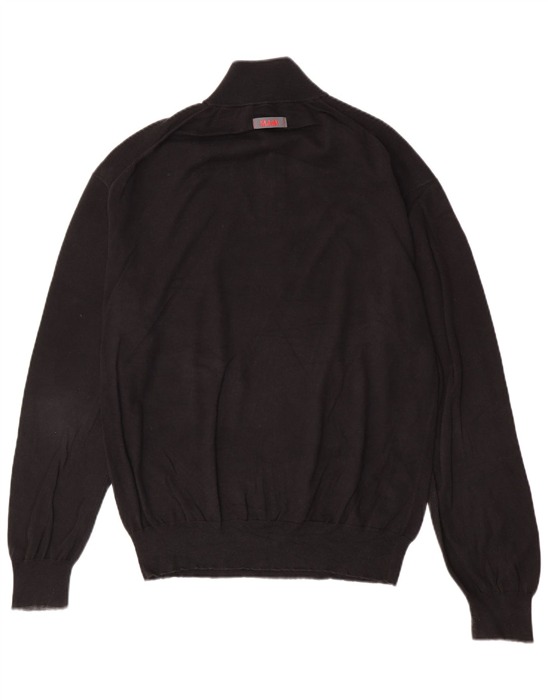 Slam Pull à col zippé pour homme Grand coton noir