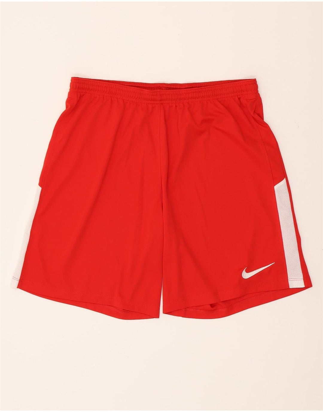 NIKE Short de sport Dri Fit Slim Fit pour homme, grand color block rouge