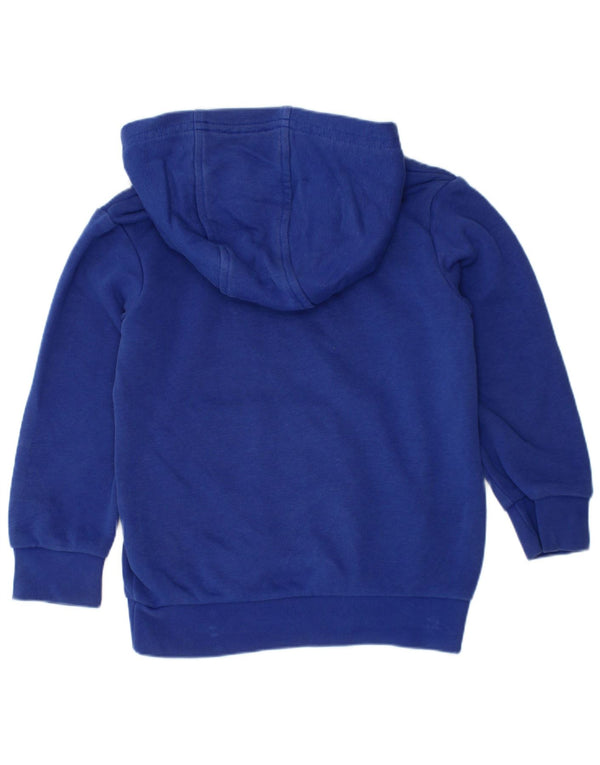 Adidas Pull à capuche graphique pour garçon 3-4 ans Bleu Coton