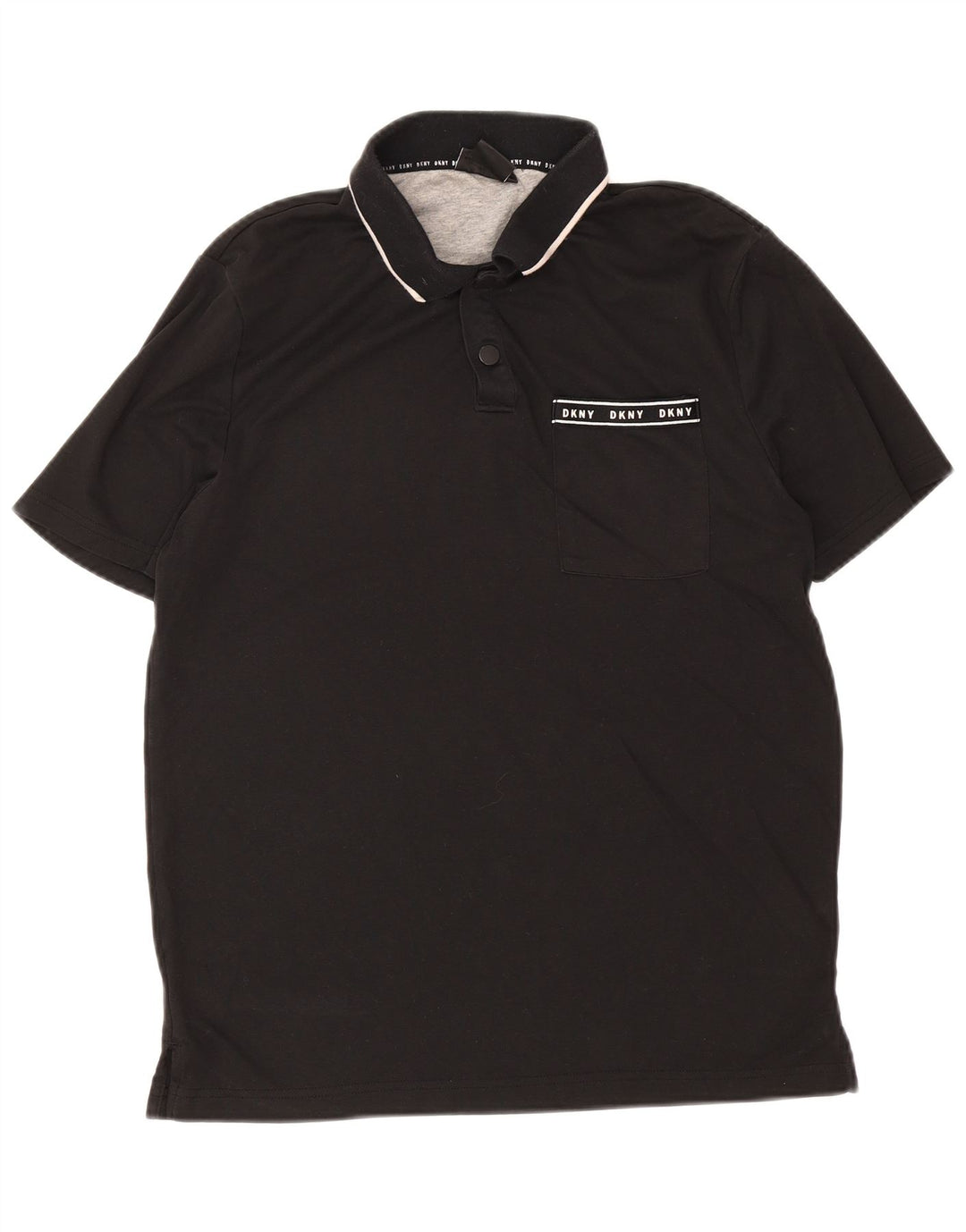 Dkny Polo Homme Coton Noir Moyen