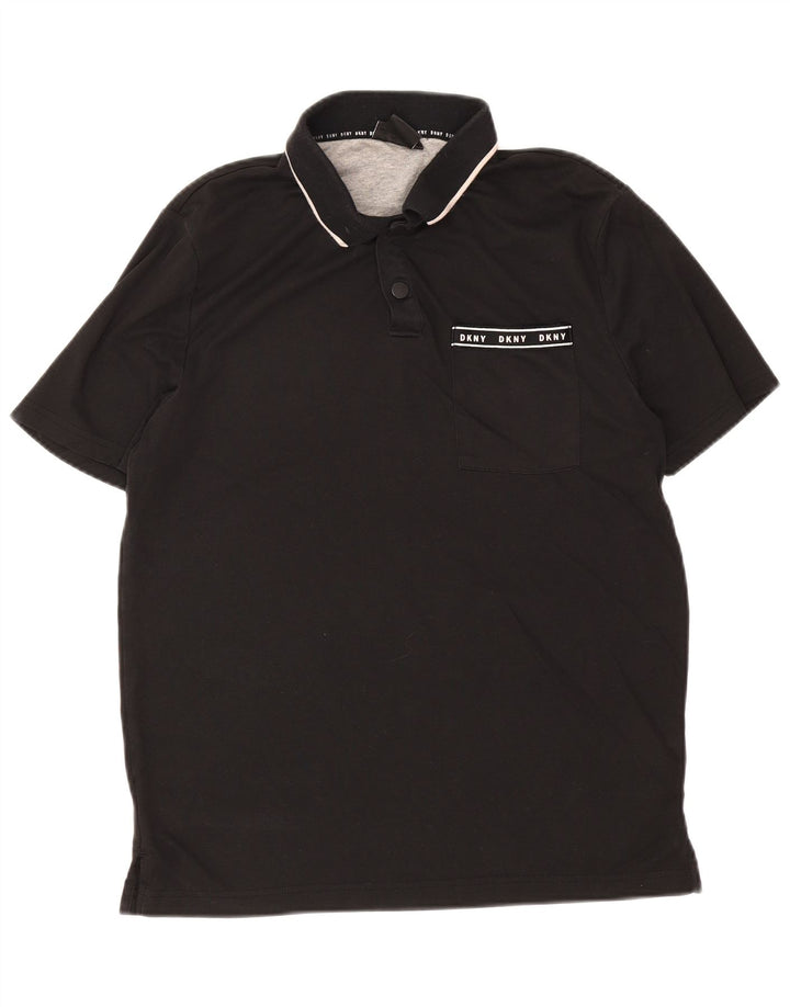 Dkny Polo Homme Coton Noir Moyen