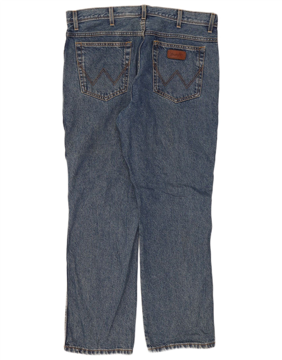 Wrangler Jean droit coupe droite W38 L30 pour homme en coton bleu