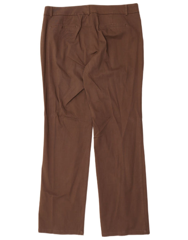 Dockers Pantalon décontracté droit coupe idéale pour femme US 16 2XL W36 L34 Marron