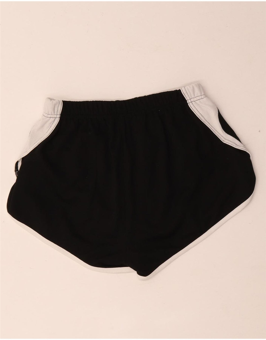 Asics Short de sport pour femme UK 10 Small Noir Colorblock Polyester