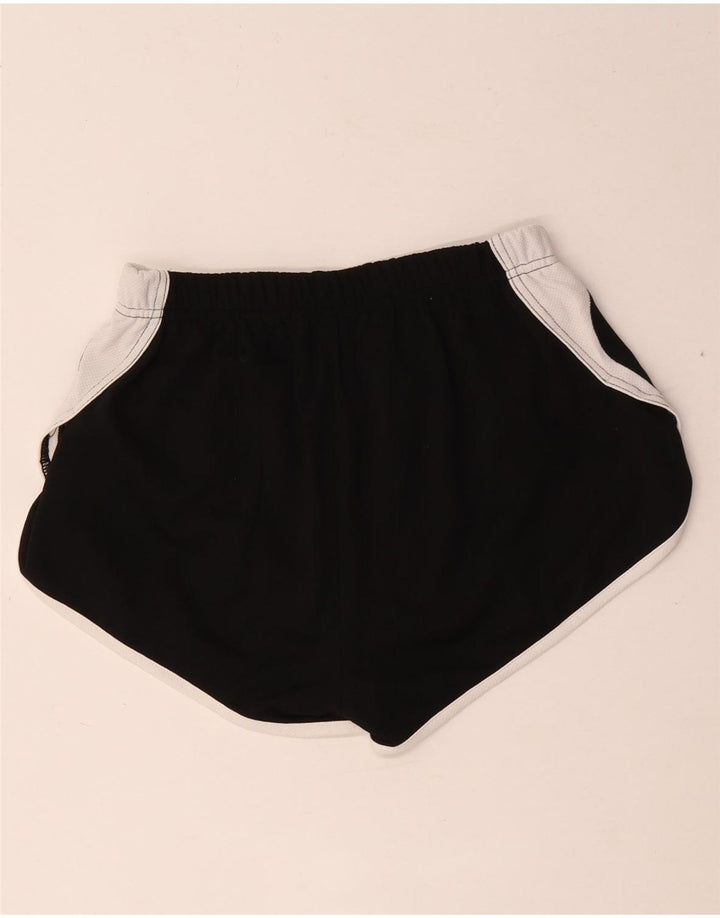 Asics Short de sport pour femme UK 10 Small Noir Colorblock Polyester