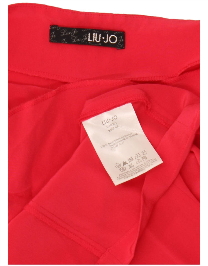 Liu Jo Femme Robe Licou IT 42 Soie Rouge Moyen