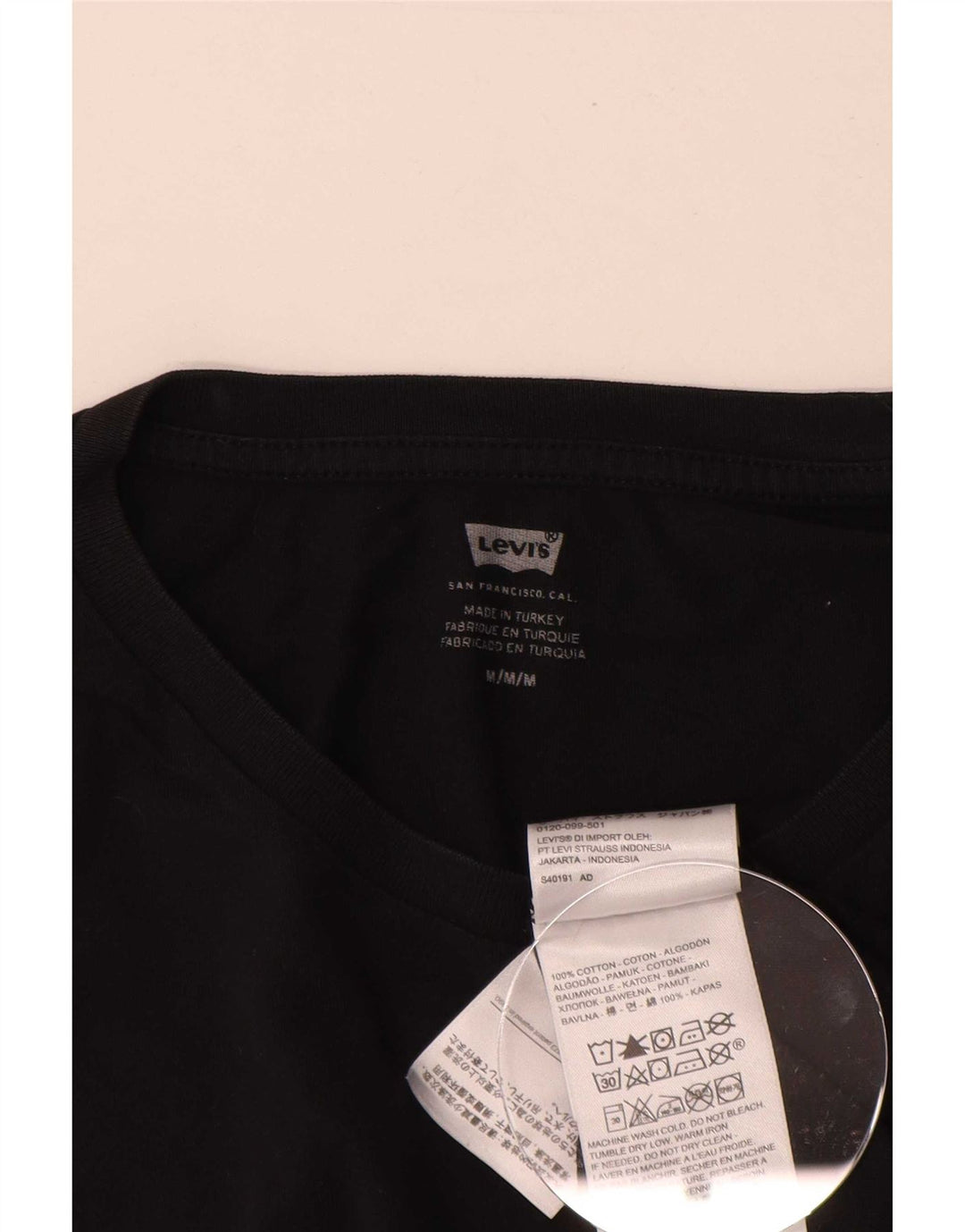 Levi's Tee-Shirt Graphic Homme Noir Moyen Coton