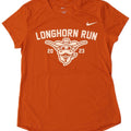 NIKE T-shirt graphique pour femme UK 14 Large Orange Polyester