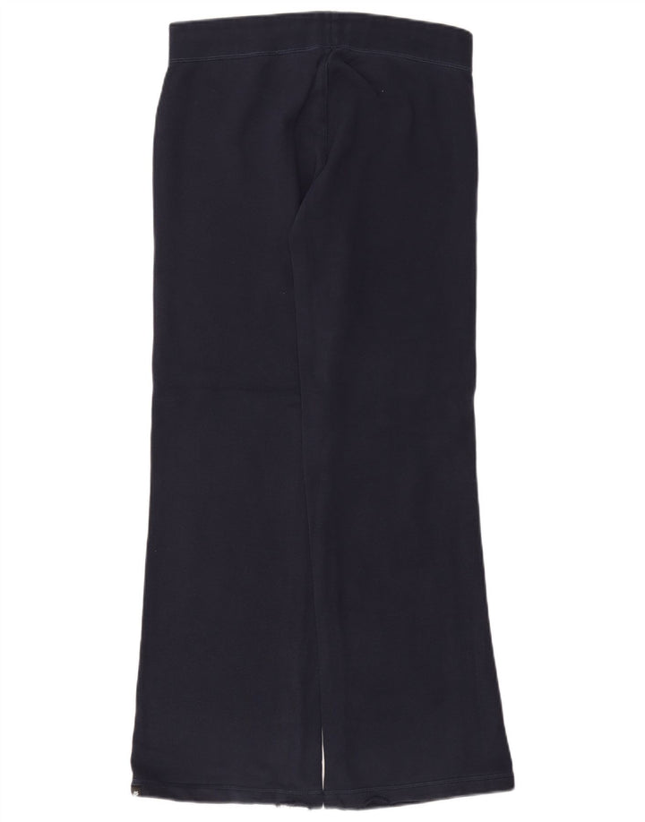 NIKE Pantalon de survêtement évasé pour femme UK 10 Small Bleu marine en coton