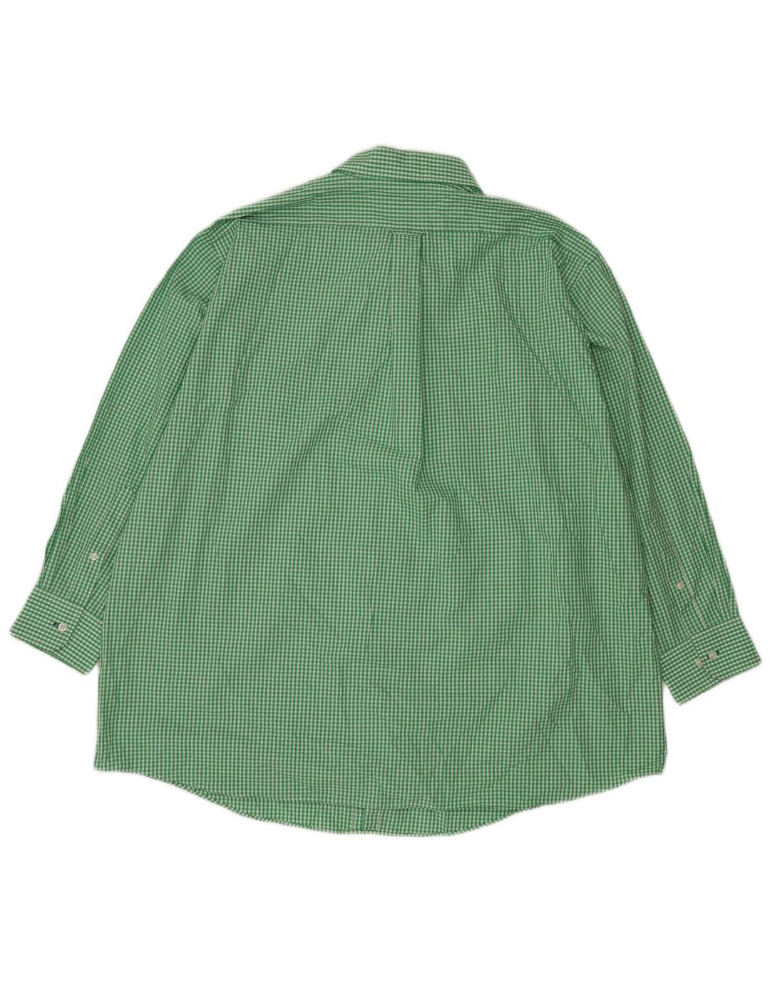 IZOD Chemise coupe régulière pour homme Taille 18 1/2 2XL Coton vichy vert