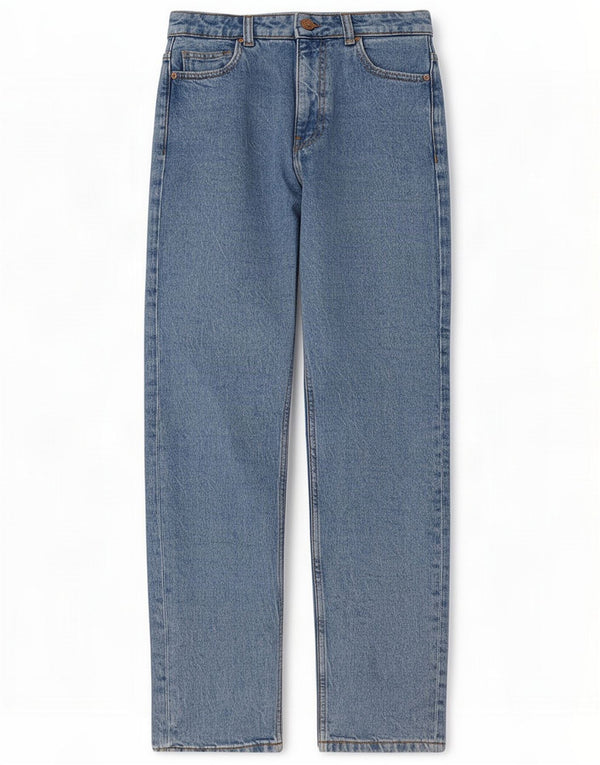 Zara Jean fuselé taille haute pour femme EU 34 2XS W24 L27 Bleu