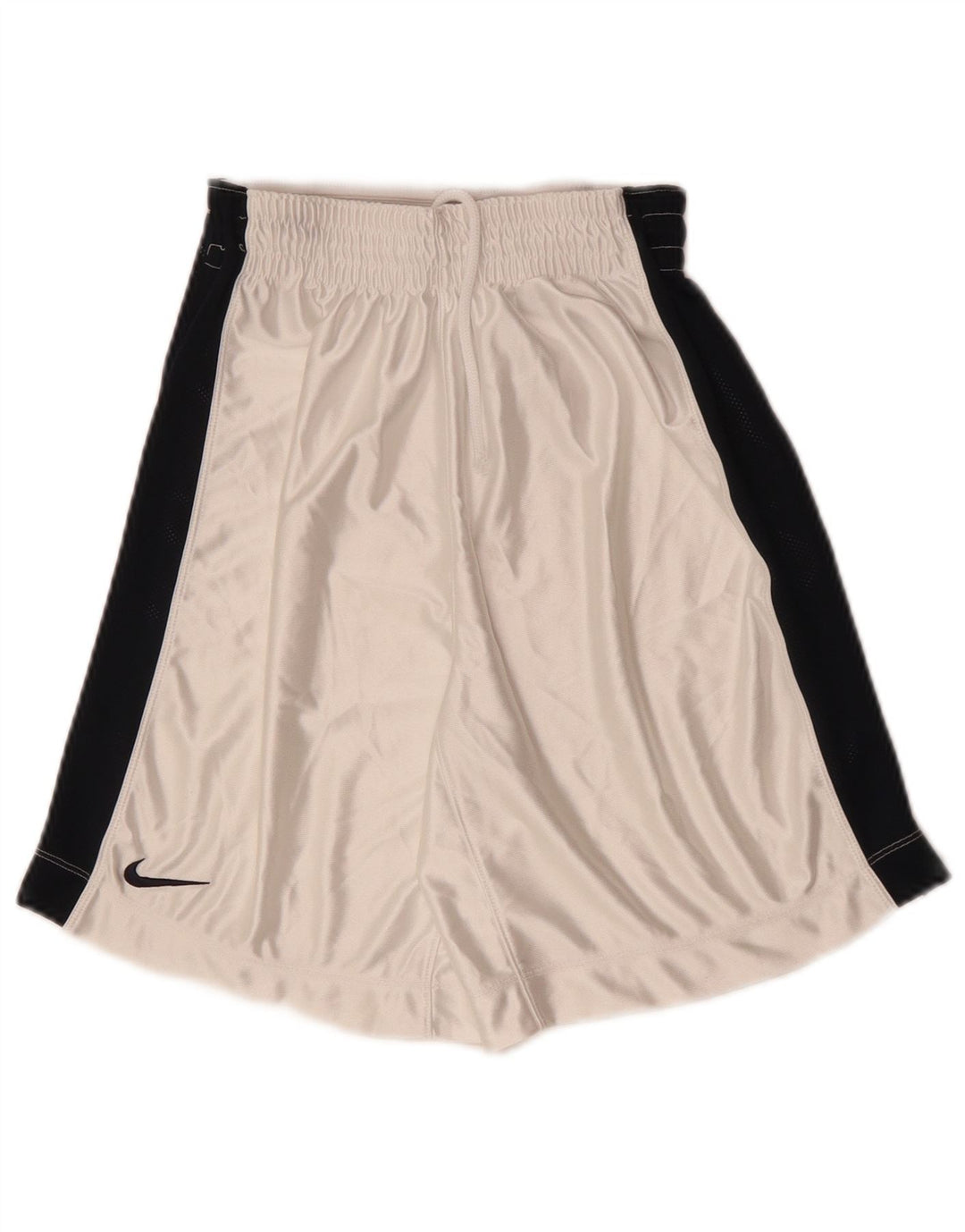 NIKE Short de sport taille haute pour garçon 7-8 ans XS Blanc Colorblock Polyester