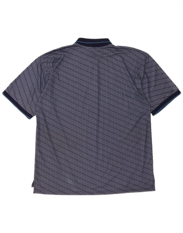 Fila Polo Homme XL Bleu Marine Rayé Polyester