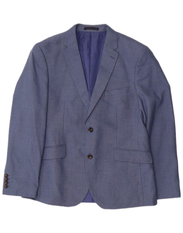 Marks & Spencer Veste blazer à 2 boutons pour homme Coupe ajustée UK 42 Grand Bleu
