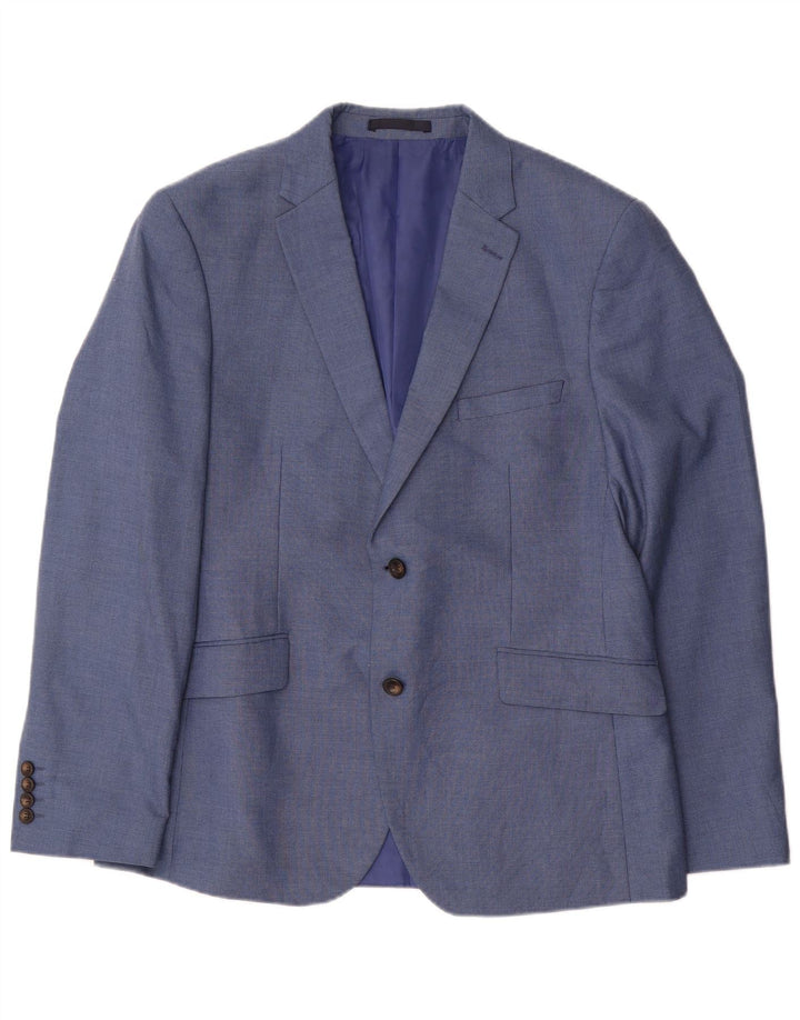 Marks & Spencer Veste blazer à 2 boutons pour homme Coupe ajustée UK 42 Grand Bleu