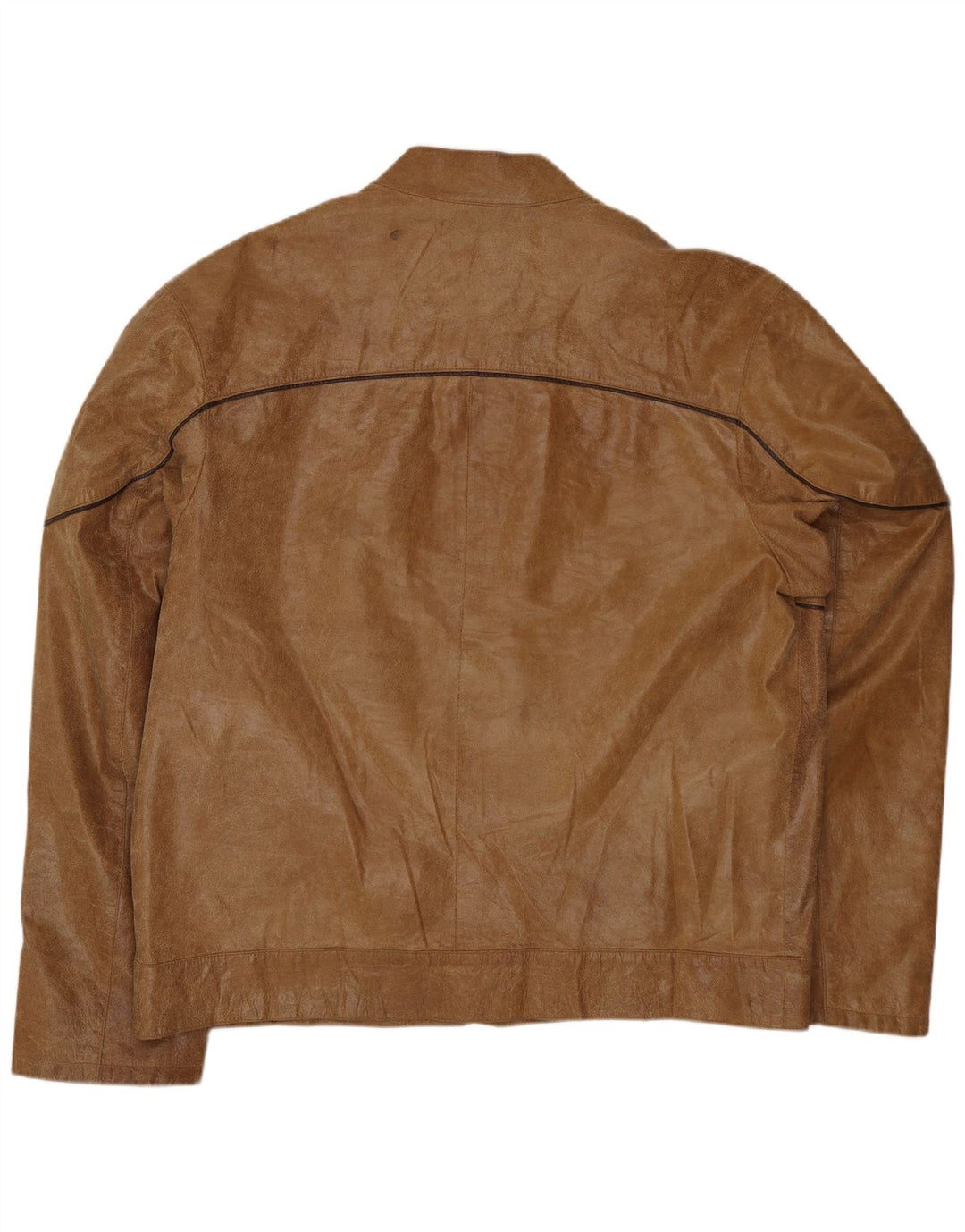 veste en cuir homme vintage IT 54 2XL Cuir Beige