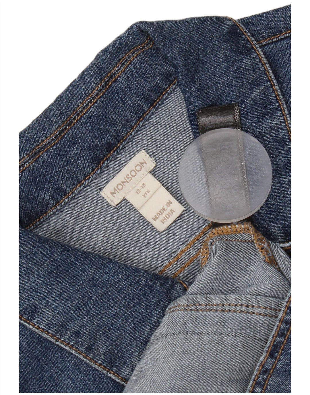 Monsoon Veste en jean fille 12-13 ans Bleu Coton