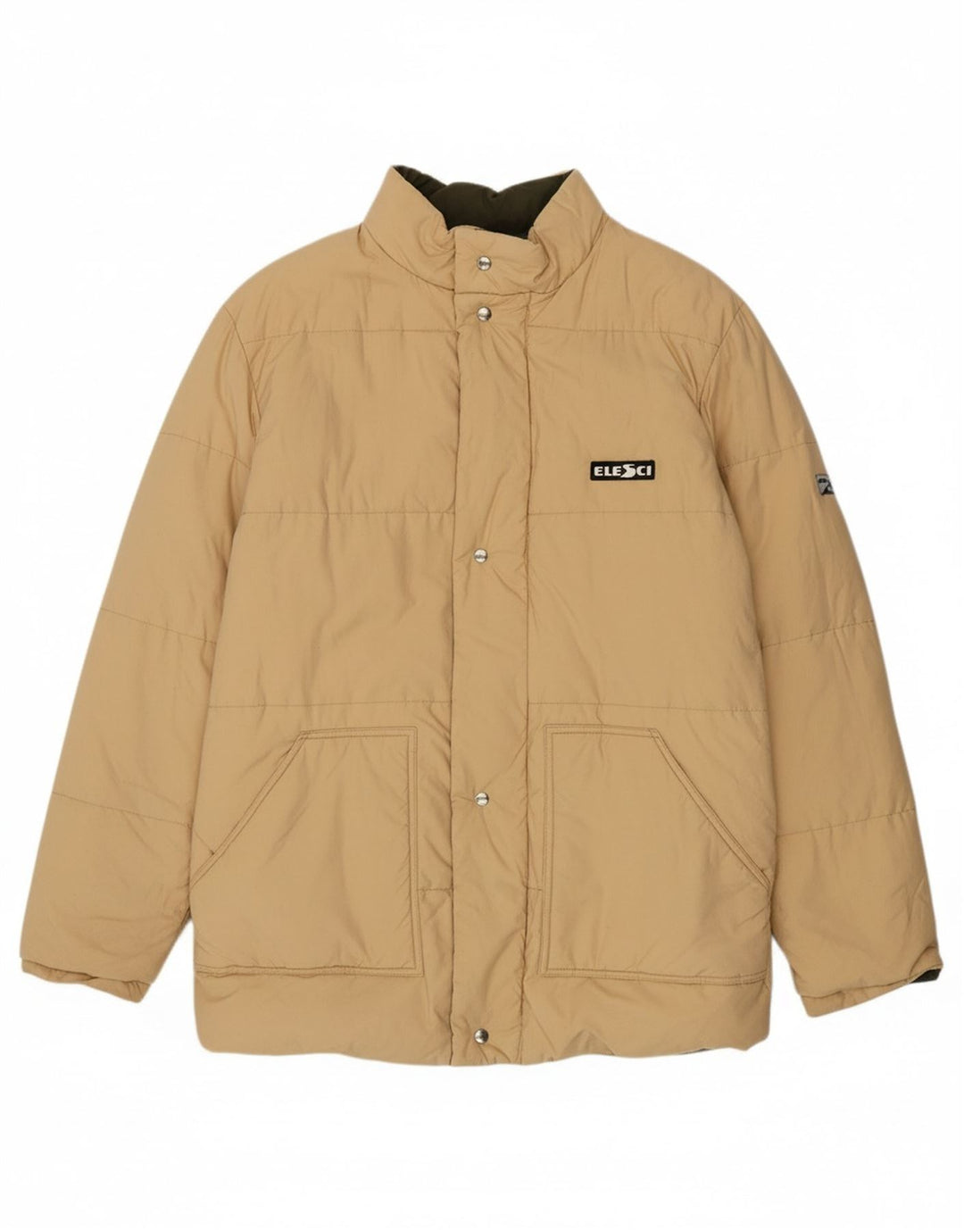 VINTAGE Mens Padded Jacket IT 50 Large Beige