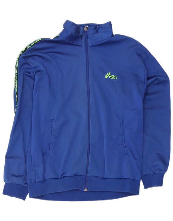 Asics Veste de Survêtement Graphique Homme IT 56 2XL Bleu Polyamide