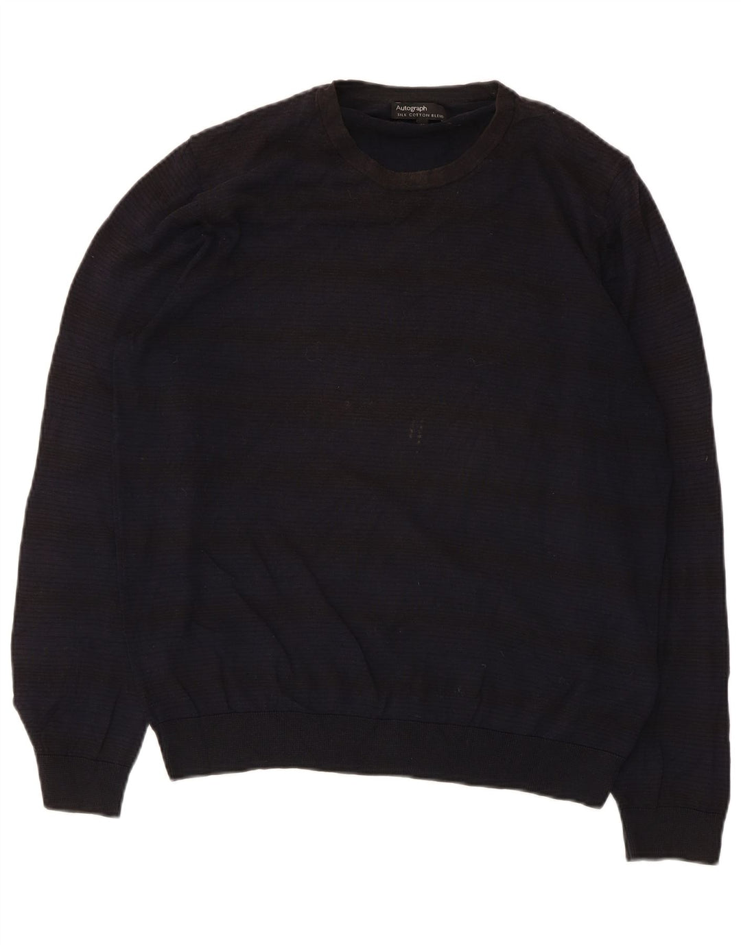 Marks & Spencer Pull à col rond Autograph Homme Bleu Marine Moyen