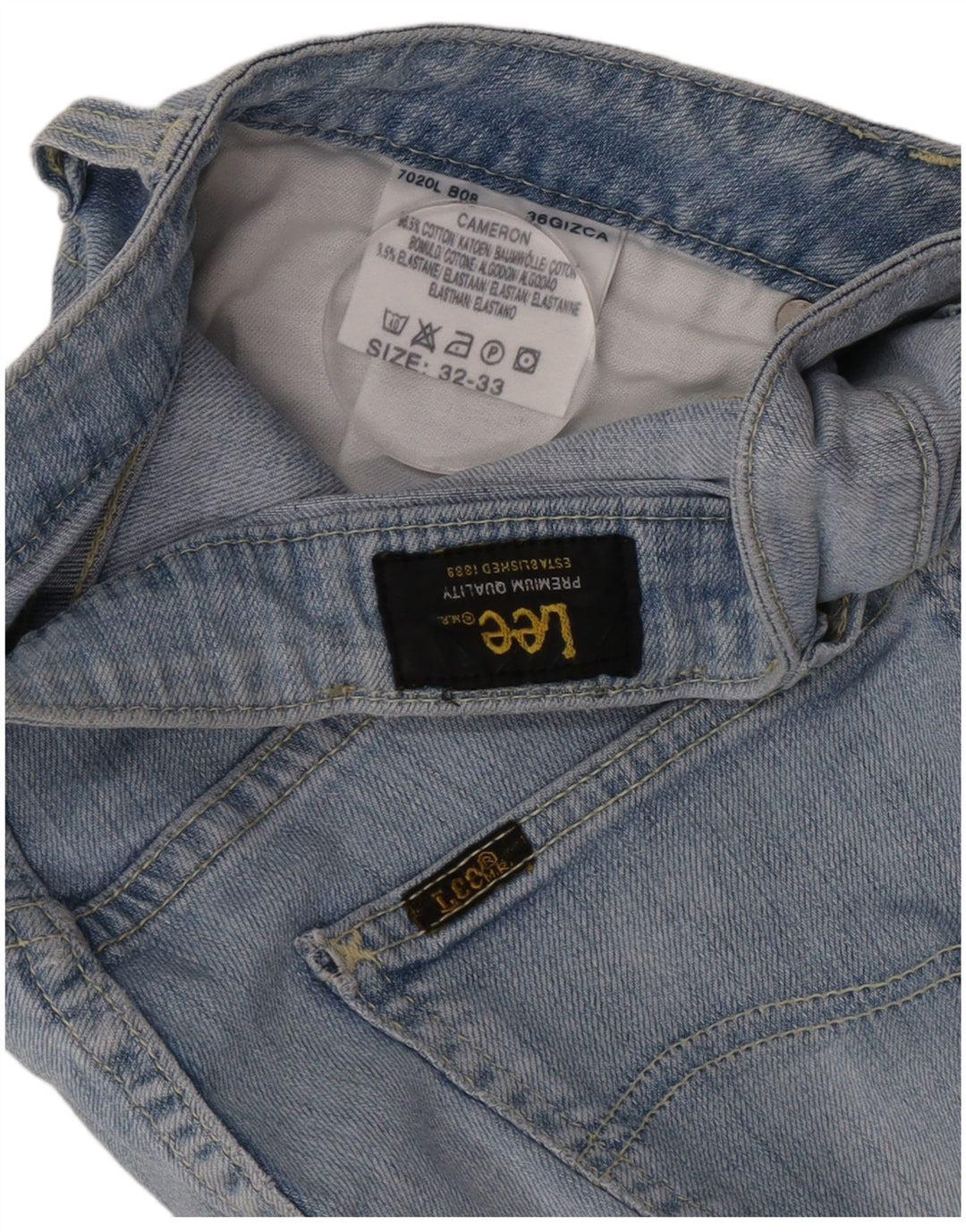Lee Cameron Jean droit femme W32 L33 bleu coton
