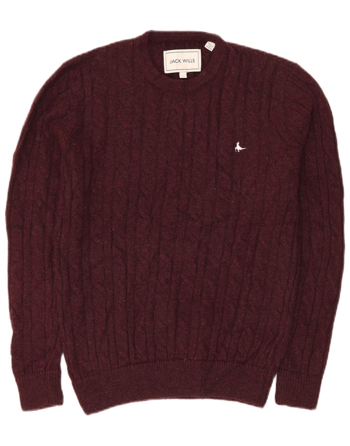 Jack Wills Pull à Col Rond Homme Petit Marron Polyamide