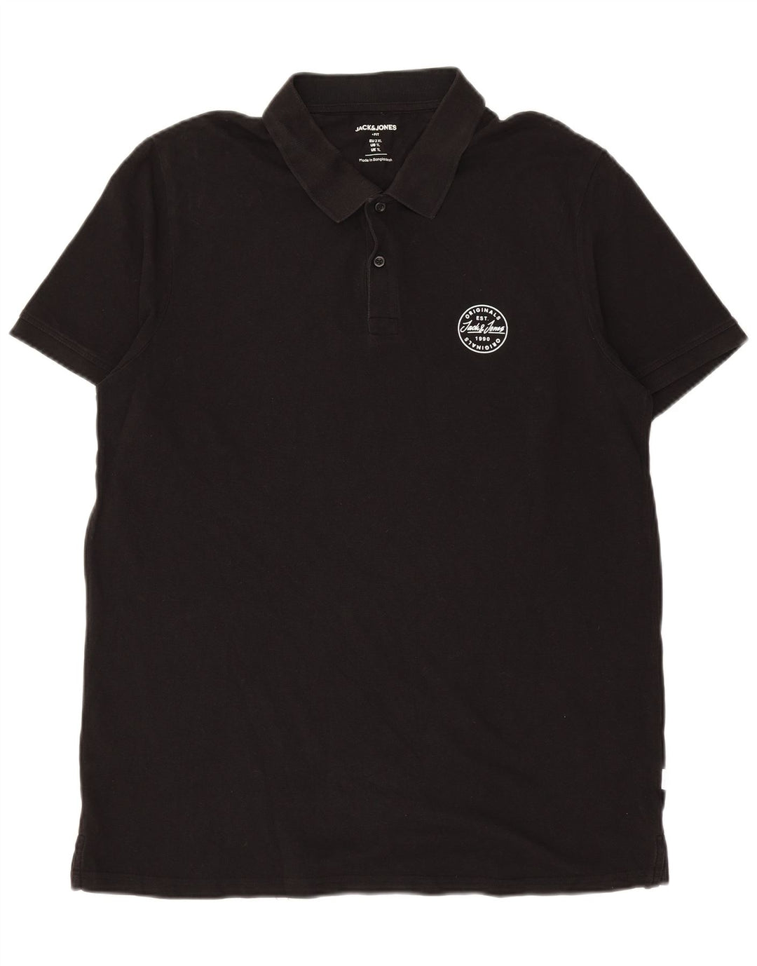 JACK & JONES Polo Homme XL Noir Coton