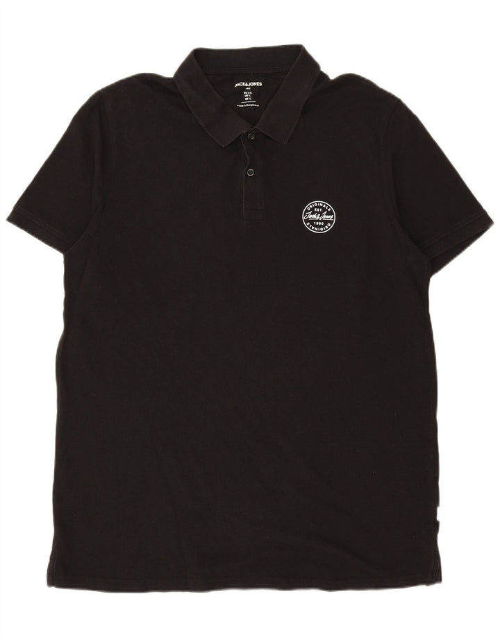JACK & JONES Polo Homme XL Noir Coton