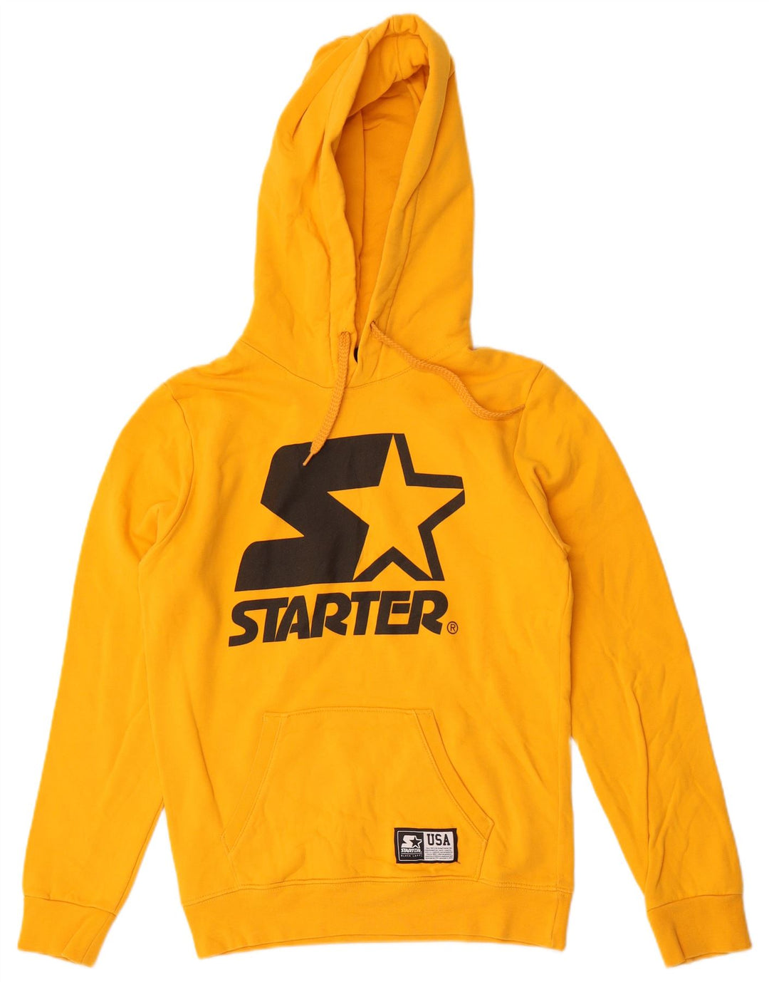 Starter Pull à capuche graphique pour homme Petit jaune