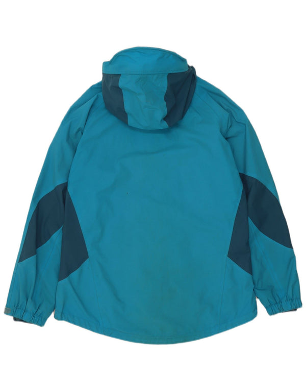 Sprayway Veste de pluie à capuche pour femme UK 12 Bleu moyen Colourblock Polyamide