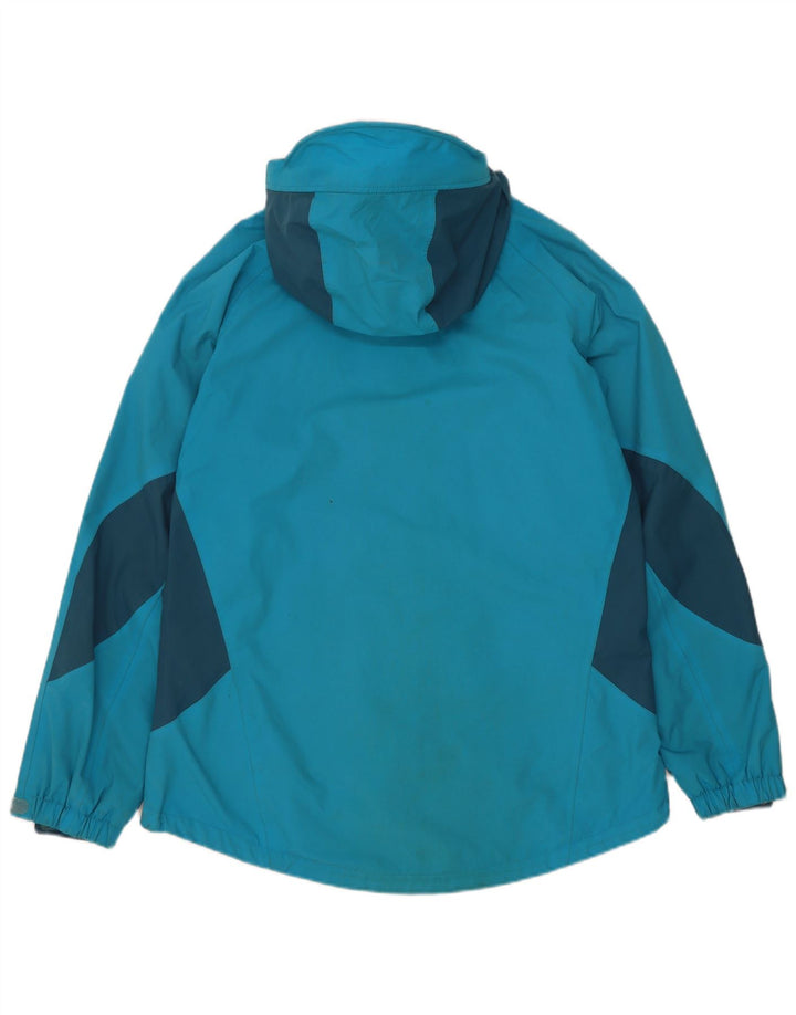 Sprayway Veste de pluie à capuche pour femme UK 12 Bleu moyen Colourblock Polyamide
