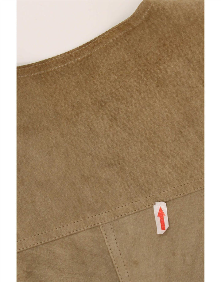 Pionier Gilet En Daim Homme Kaki Moyen
