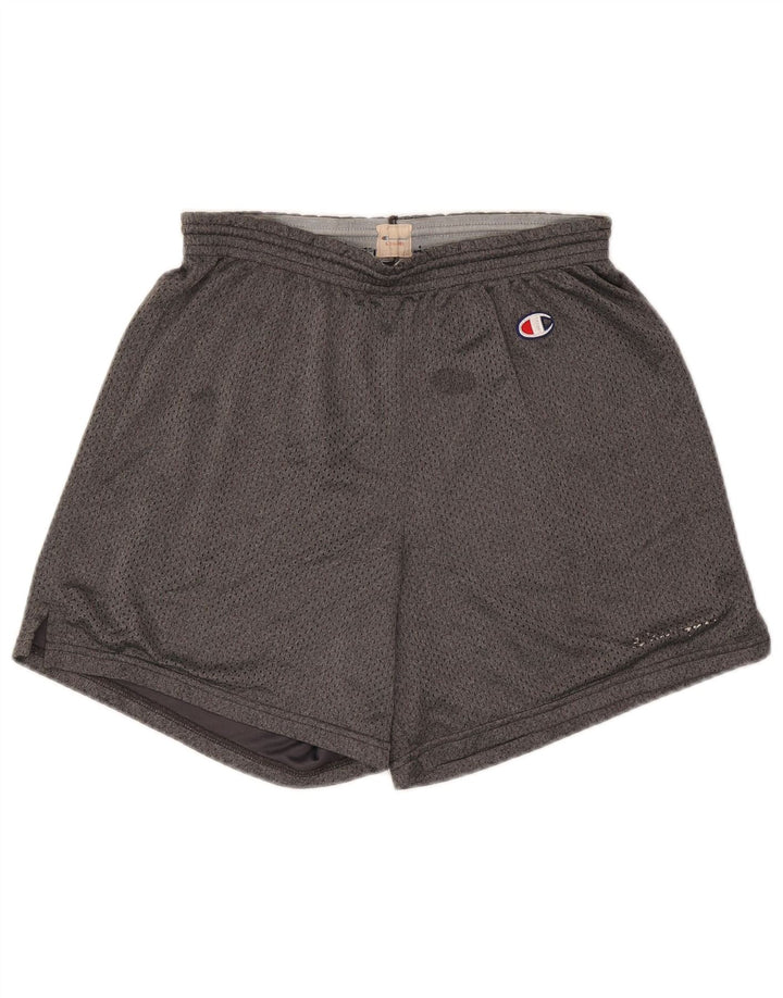 Champion Short de Sport Homme Grand Gris Polyester