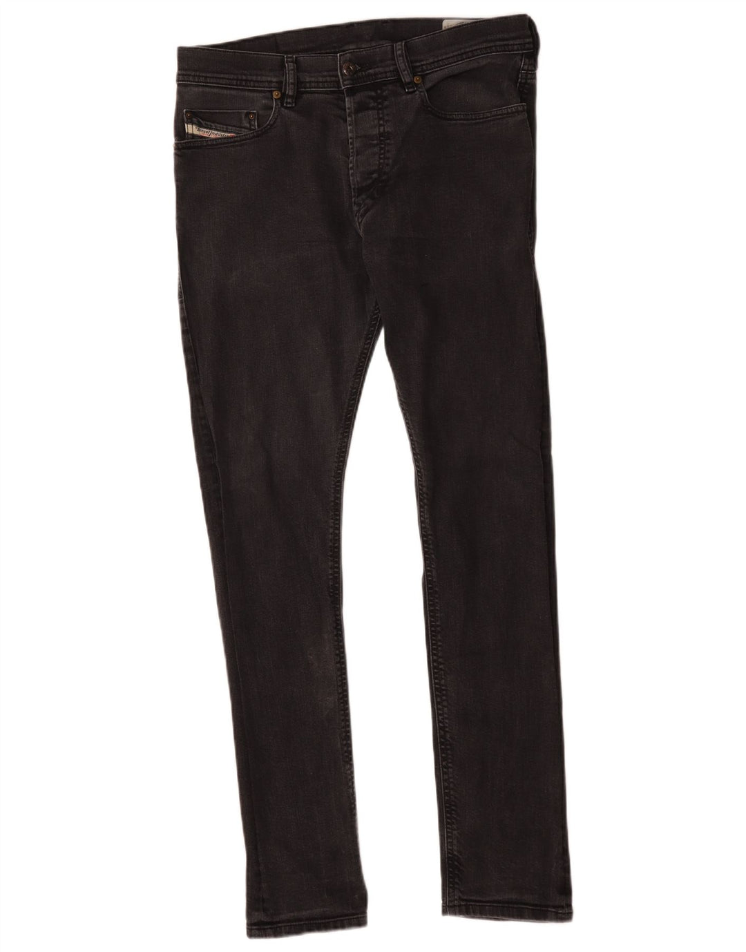 Diesel Jean Carrot Slim W30 L32 Homme Noir Coton