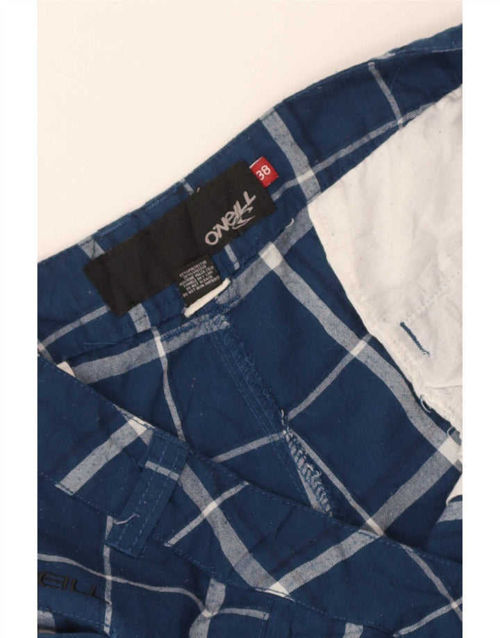 O'Neill Short Chino Homme W38 XL Bleu Carreaux Polyester