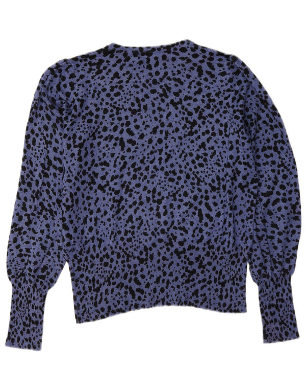Marks & Spencer Pull col bateau pour femme UK 12 Bleu moyen