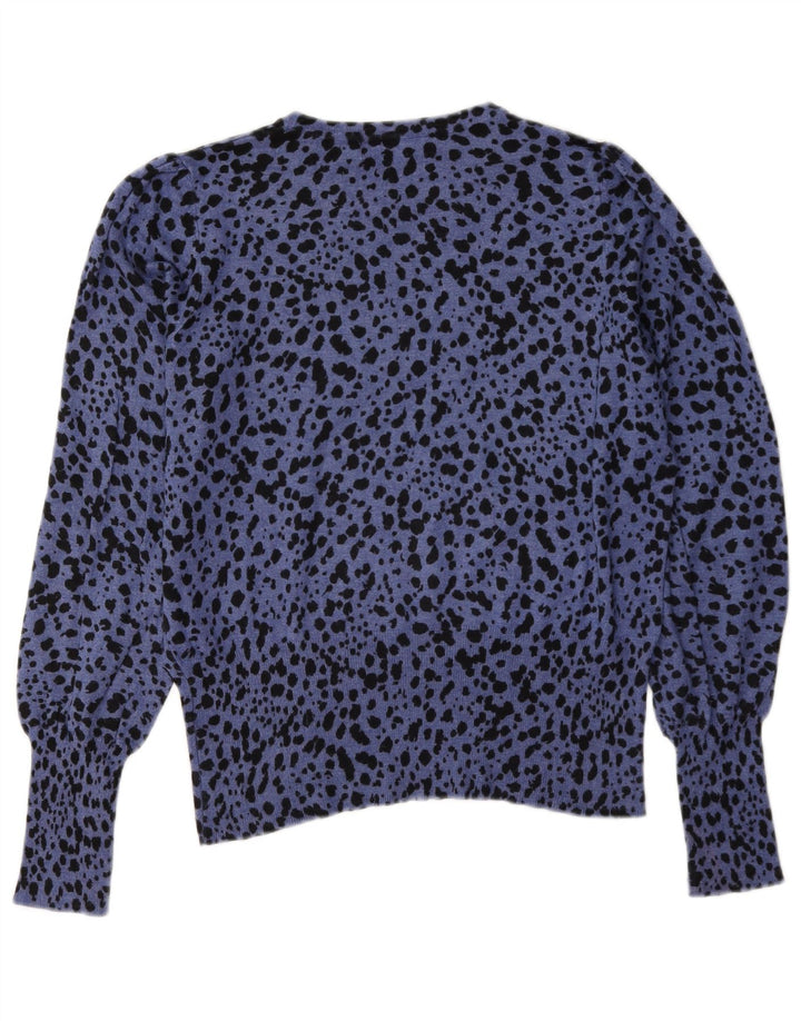 Marks & Spencer Pull col bateau pour femme UK 12 Bleu moyen