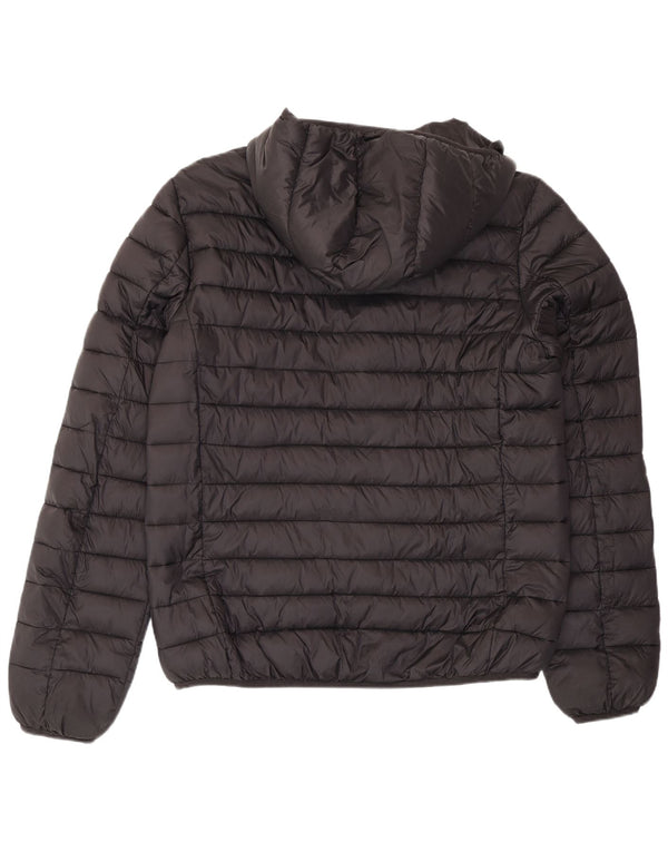 Kappa Veste matelassée à capuche pour homme UK 42 XL Noir Nylon