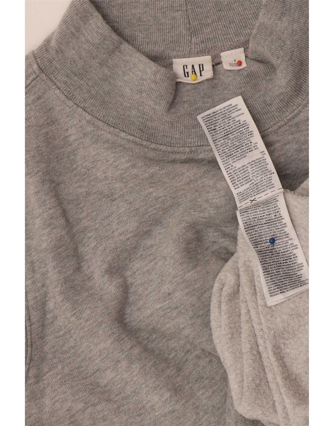 Gap Sweat-shirt surdimensionné pour femme UK 10 Petit coton moucheté gris