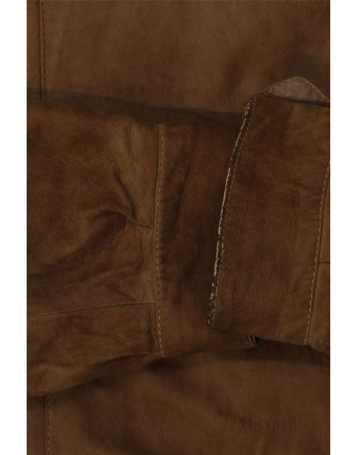 veste en cuir homme vintage UK 40 Grand Beige