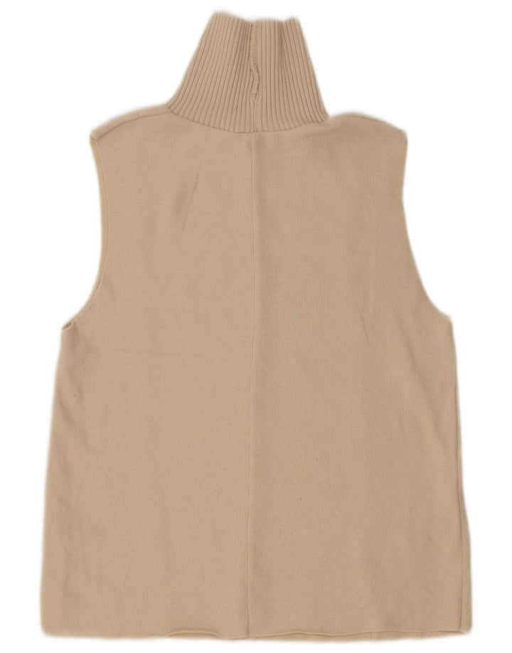 Zara Femme Débardeur UK 14 Beige Moyen Polyester