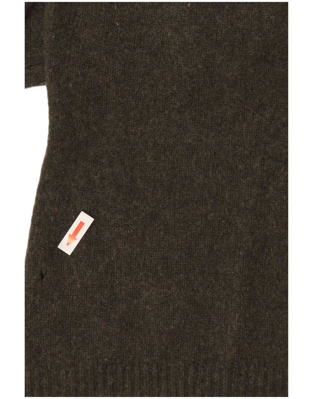 Massimo Dutti Pull col roulé pour femme UK 14 Grande laine verte