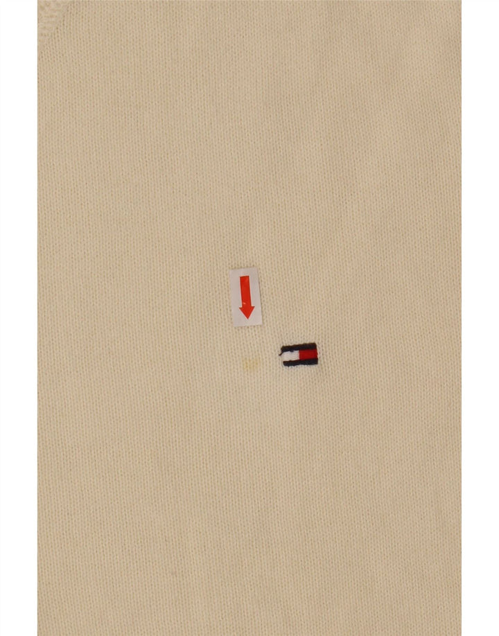 Tommy Hilfiger Pull à col rond homme en coton beige moyen