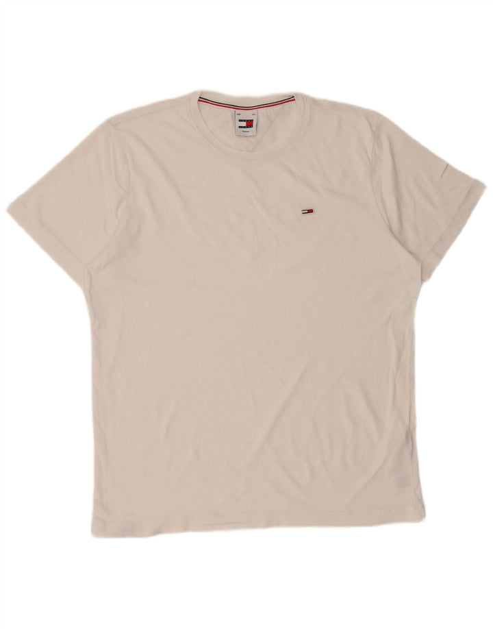 Tommy Hilfiger T-Shirt Homme Blanc Moyen Coton