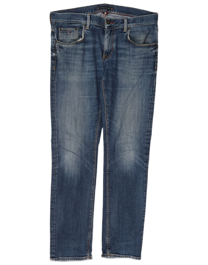 Tommy Hilfiger Jean Slim Homme W36 L30 Bleu Coton